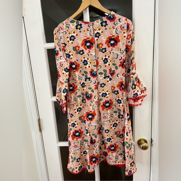 Boden Carmen Floral Bell Ruffle Sleeve - Size 6 - Picture 5 of 11